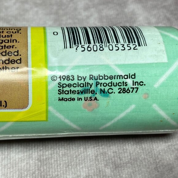 Rubbermaid Shelf Liner Adhesive #5352 Posy-Sea Floral Pattern 1983 NOS - Picture 3 of 9